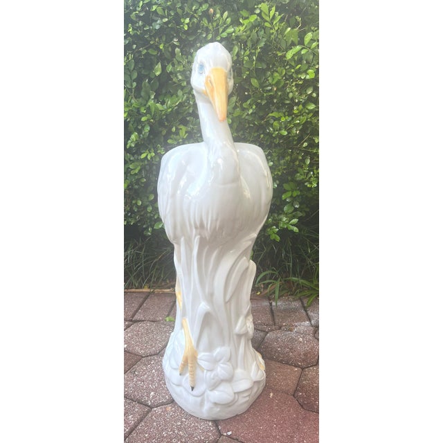 Mid 20th Century Italian Heron Egret Umbrella Stand For Sale - Image 5 of 10