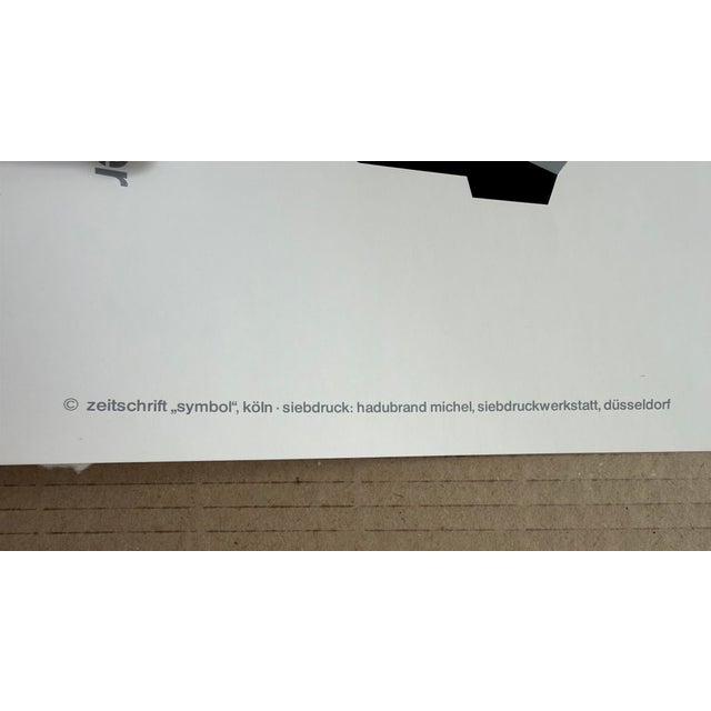 Contemporary Karl Klode (1904–1989), Schüler Des Bauhauses Und Ihre Malerei Von Heute, 1982, Original Vintage Poster, Dated and Signed For Sale - Image 3 of 7