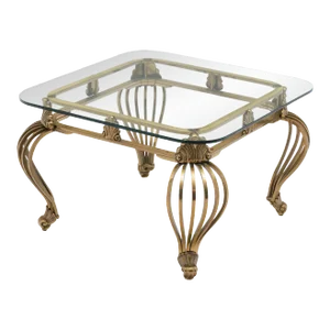 Italian Art Deco Brass Side Table