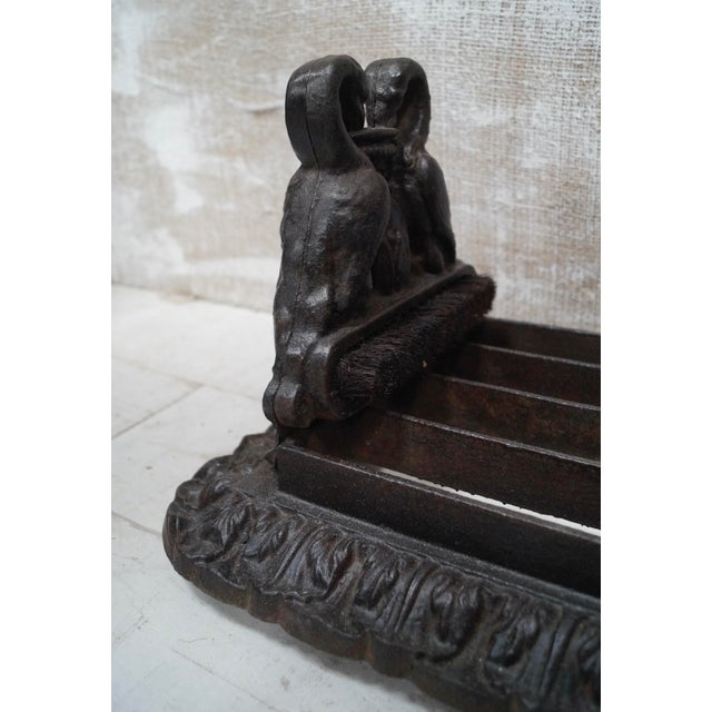 Black Victorian Cast Iron Boot Scraper, 1880 For Sale - Image 8 of 10