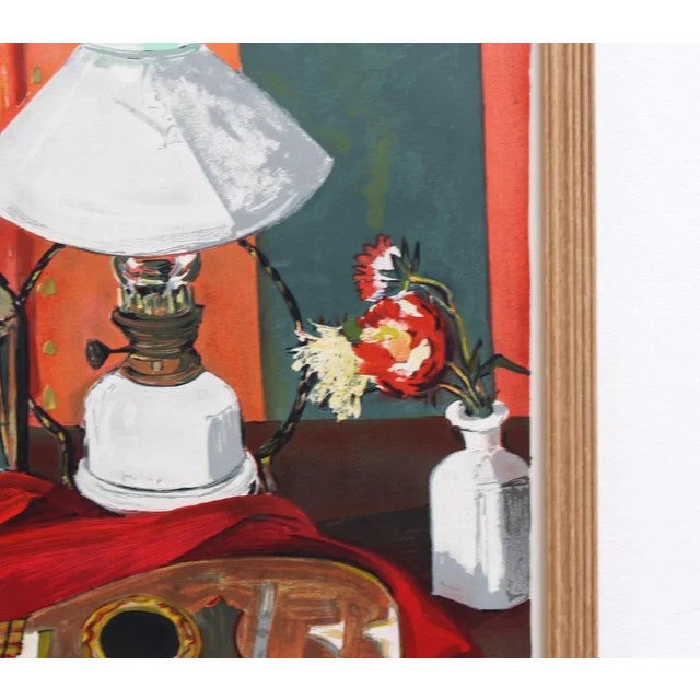 Paper Vintage French Exhibition Poster by Yves Brayer for Galerie de Paris, 1969 For Sale - Image 7 of 12