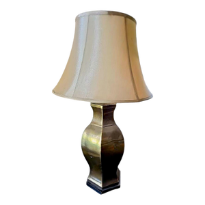 1950s Frederick Cooper Hexagonal Brass & Wood Chinoiserie / Asian Table Lamp