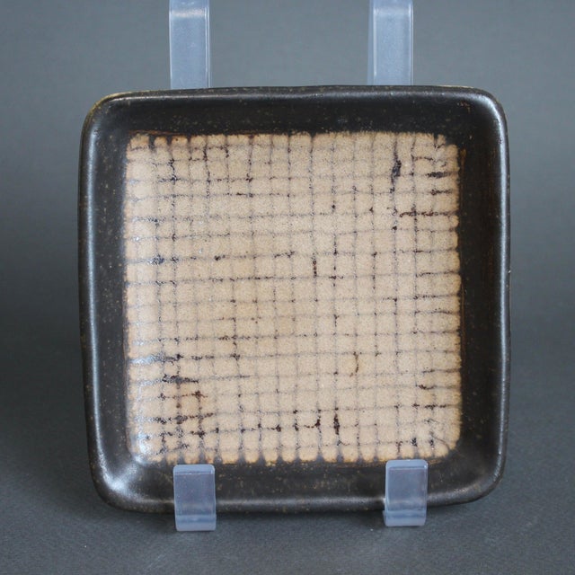 Italian ceramic decorative vide-poche by bruno gambone (circa 1980s). A unique ceramic with muted tones and zen-like...