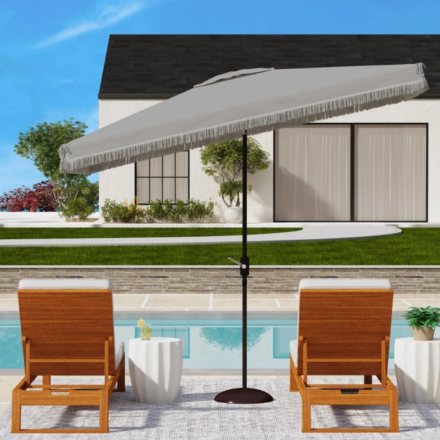 Summer afternoons at Mayfair’s exclusive private member’s club inspired this chic ten foot crank umbrella. Its UV...