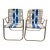 Vintage Aluminum Lawn Chairs Set-Mid Century-Webbed-Folding-Patio Pair-Retro For Sale
