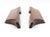 Vintage oak drawer pulls featuring a recessed contour, allowing fingers to grip and pull the drawer open smoothly. The...