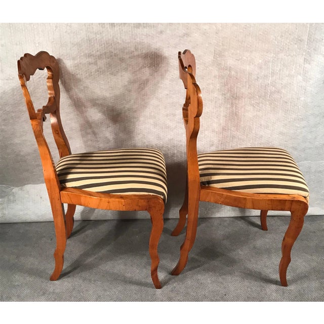 Biedermeier 1820 Danhauser Style Biedermeier Chairs - A Pair For Sale - Image 3 of 6