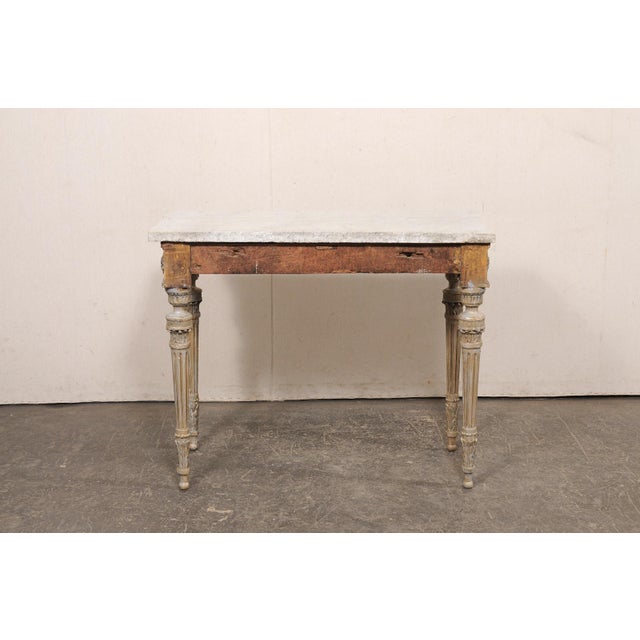 18th C. Italian Console W/ Orig. Marble Top For Sale - Image 10 of 12