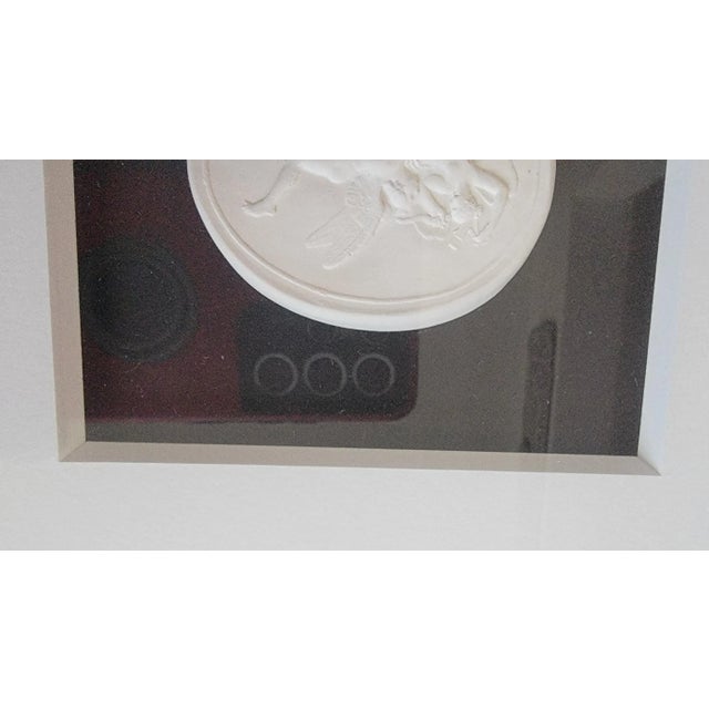 Intaglios, Black and White Framed - a Pair For Sale - Image 4 of 9