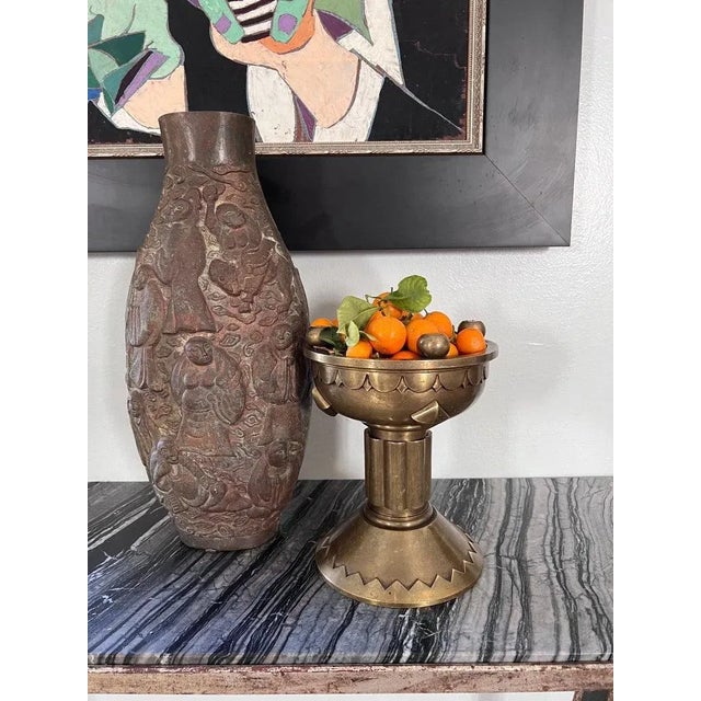 Solid Brass French Architectural Element or Planter Jardinières For Sale - Image 10 of 13