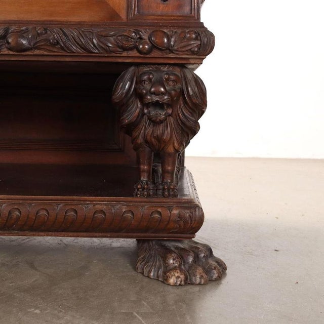 20th Century Neo-Baroque Cupboard in Walnut For Sale - Image 14 of 16