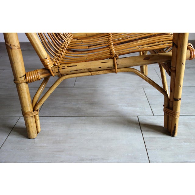 Dal Vera Bamboo and Rattan Armchairs, Italy, 1970, Set of 2 For Sale - Image 11 of 15