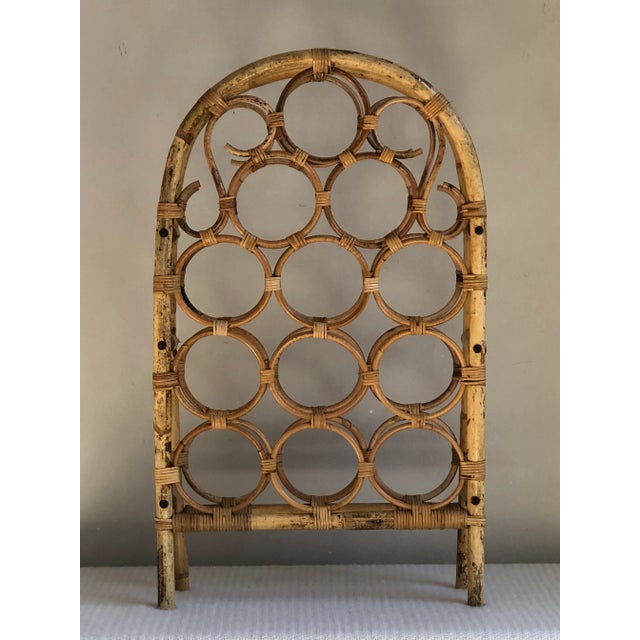 Vintage Mid-20th Century Bamboo Wine Rack For Sale - Image 11 of 12