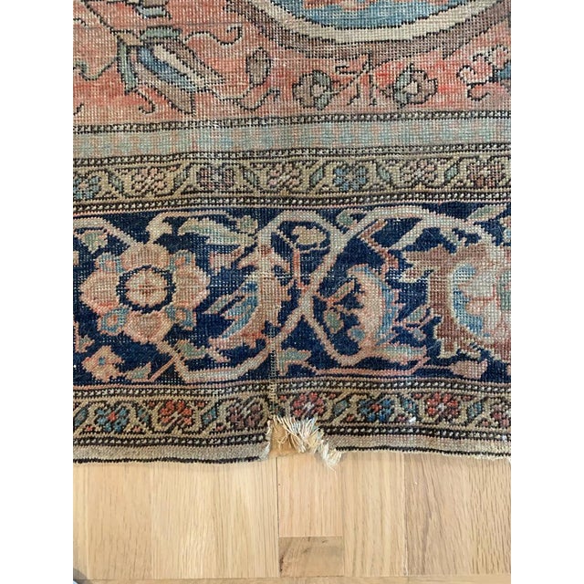 Pink High-End Collector's Antique Ferahan Sarouk Rug 8.4 x 11.4 For Sale - Image 8 of 14