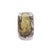 Dusty Olive Crystalized Glass Vase- Short For Sale In Chicago - Image 6 of 11
