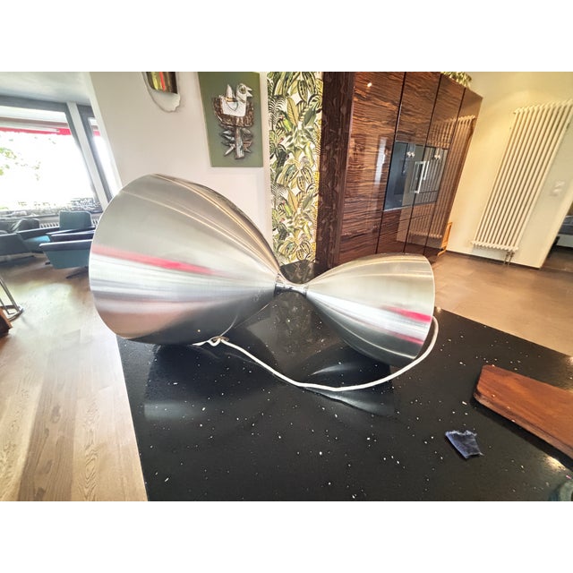 Silver Vega Suspension by Jo Hammerborg for Fog & Morup, Denmark, 1960 For Sale - Image 8 of 13