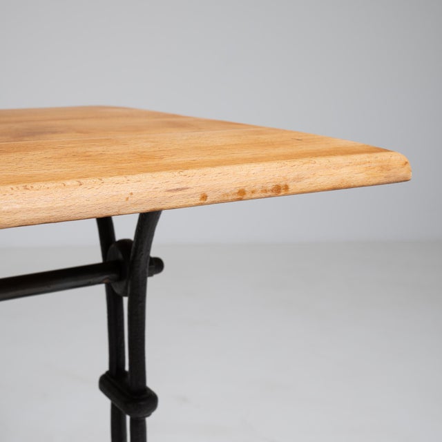 Cast Iron Bistro Table, Antique, France, Early 20th Century For Sale - Image 9 of 15