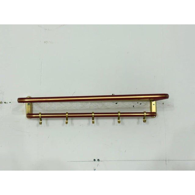 Mid-Century Modern Wall-Mounted Coat Rack, 1960s For Sale - Image 9 of 9