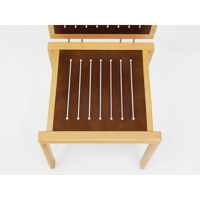 Quadro-Stühle Stackable Chairs by Bruno Rey & Charles Polin for Dietiker, Switzerland, 1980, Set of 4 For Sale - Image 12 of 13