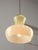 Mid-Century Modern Italian Brass and Yellow Glass Pendant Lamp For Sale - Image 16 of 16