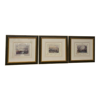 Set of Three "Thames River Views" Framed Prints Late 20th C. For Sale