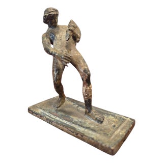 19th Century Bronze of Satyr Serving Wine after an Ancient Pompeian Model For Sale
