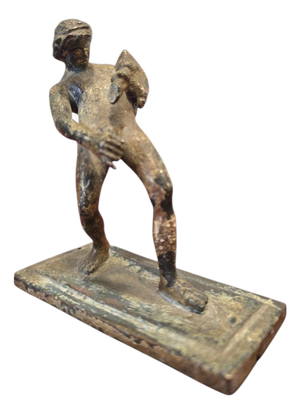 19th Century Bronze of Satyr Serving Wine after an Ancient Pompeian Model