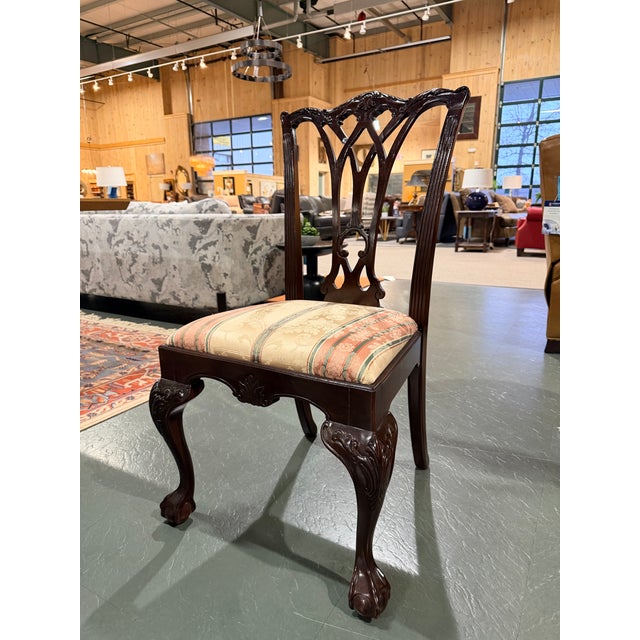 Brown Late 20th Century Drexel Heritage Traditional Mahogany Dining Set For Sale - Image 8 of 12