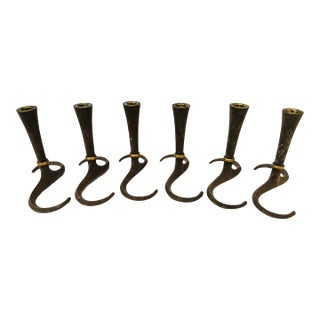 Vintage Mid Century Dansk Danish Candle Holders -Jens Quistgaard For Sale