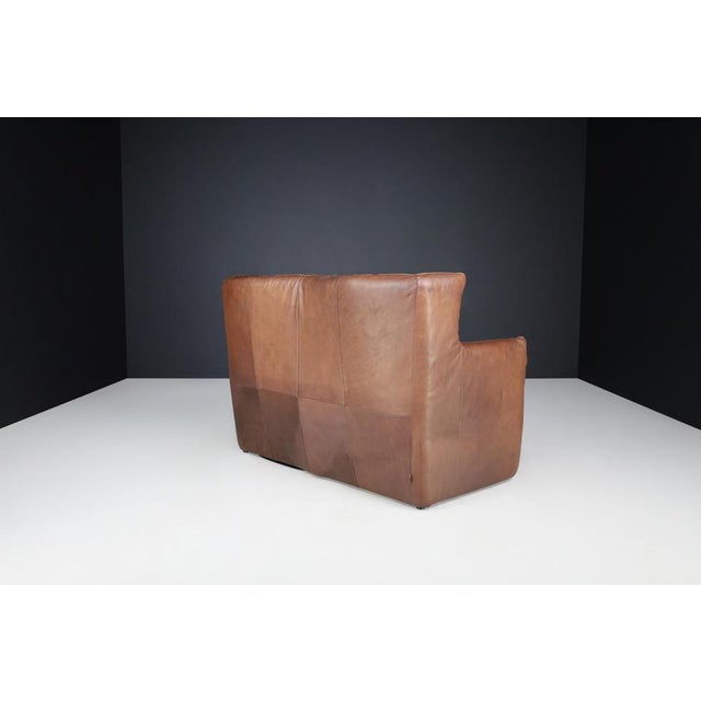 Wood Leather Sofa attributed to Gerard van den Berg for Montis, Netherlands, 1970s For Sale - Image 7 of 13
