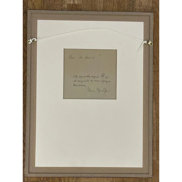 Henri Pfeiffer, Pas de deux, 1931, Watercolor, Framed For Sale - Image 10 of 11