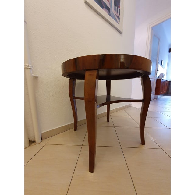 1930s Art Deco Hand Painted Round Side Table, 1930s For Sale - Image 5 of 7