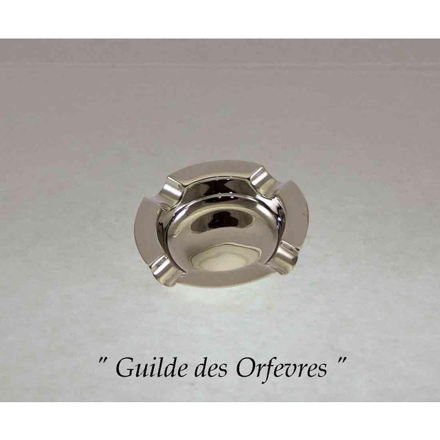 Mid-Century Modern 1970’s Vintage/New Silverplate Ashtray, Round For Sale - Image 3 of 3