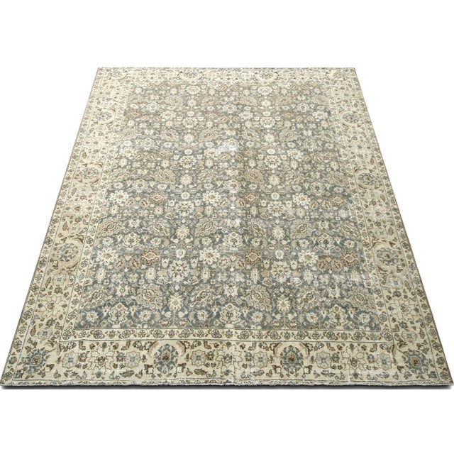 1940s 1940s Persian Tabriz Rug For Sale - Image 5 of 6