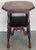 Wood Spanish Two-Tier Walnut Console Side Table With Carved Legs and Stretcher For Sale - Image 7 of 13