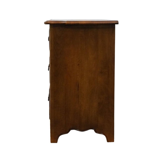 Late 20th Century Ethan Allen Country French Collection Solid Birch 48" Low Chest of Drawers For Sale - Image 12 of 12