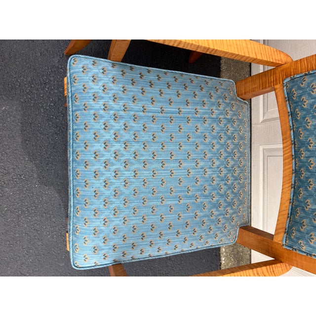 Pair of Mid Century Armchairs in the Style of Andre Arbus For Sale In Boston - Image 6 of 8