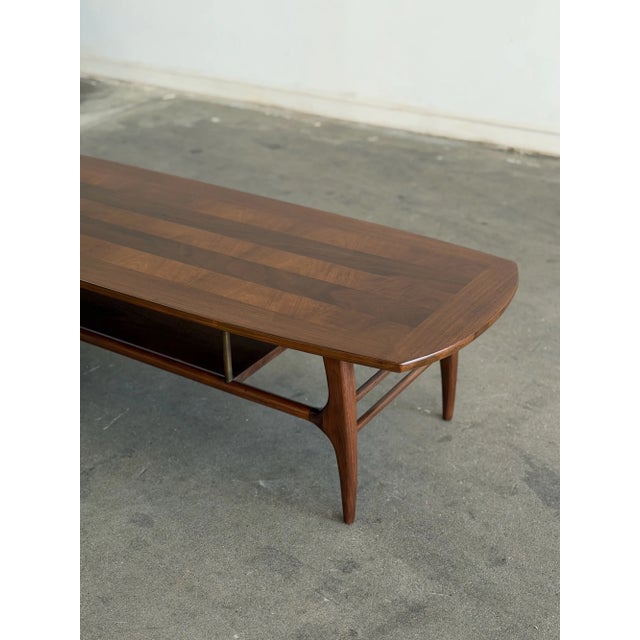 1950s 1950s Sculptural Coffee Table in Walnut For Sale - Image 5 of 15
