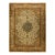 1940s Beige Classic Floral Antique Tabriz Northwestern Knotted Wool Carpet Rug For Sale