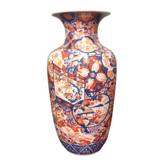 Antique Imari Vase, Meiji Period Floor Vase For Sale