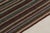 Rug & Kilim 1950s Vintage Mid-Century Kilim Beige-Brown Red and Blue Striped Pattern For Sale - Image 4 of 7