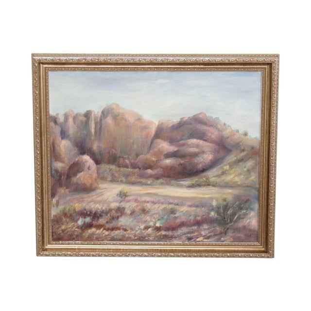 William Stoddard Loughran 1950s 'Arroya-Salt River Valley II' Original Painting For Sale - Image 13 of 13