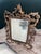 Art Nouveau Antique Ornate Brass Vanity Mirror With Scrolling Acanthus Leaf Frame. For Sale - Image 3 of 8