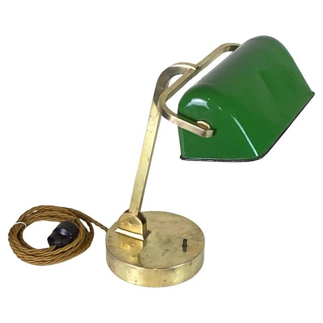 Art Deco Banker Table Lamp, Former Czechoslovakia, 1920s For Sale - Image 17 of 17