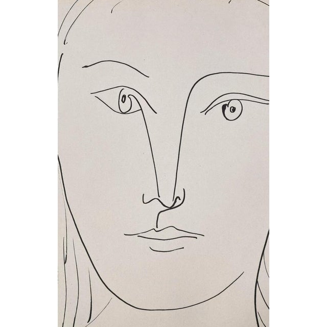 Pablo Picasso Woman, 1957 Original lithograph on Arches paper Series 40 Drawings by Picasso in the Margins of the Buffon...