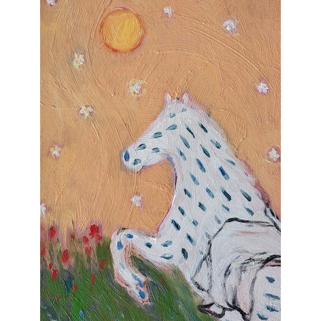 Spotted Horse Contemporary Oil Painting by Alexandra Swistak For Sale - Image 10 of 14