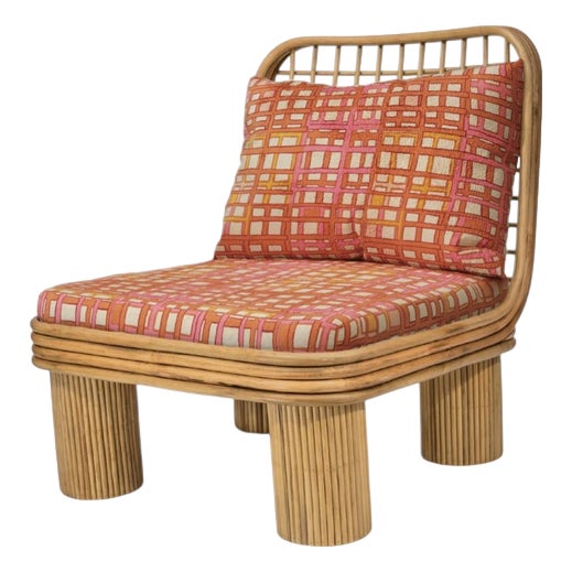 Annka Chair in Stained Rattan by Popus Editions For Sale