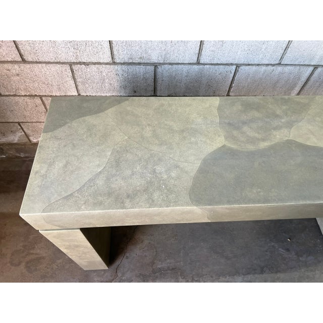 Modern Faux Parchment Lacquered Console by Sally Sirkin Lewis for J. Robert Scott For Sale - Image 10 of 13