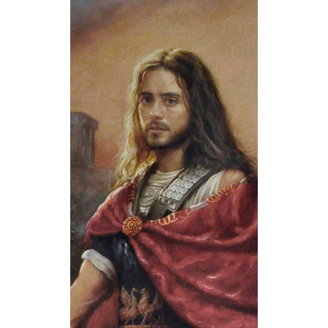 “Alexander the Great” is a monumental figurative painting by contemporary Italian artist Maxmilian Ciccone, executed in...