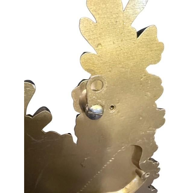 Plastic Vintage Syroco Hollywood Regency Gold Floral Wall Hangings – Pair For Sale - Image 7 of 10